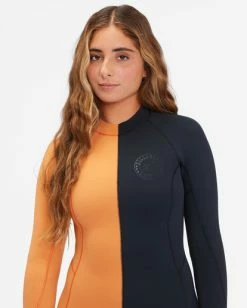 Wholesale 🎉 Billabong 2/2 Spring Fever Back Zip Long Sleeve Spring Suit CANYON BLACK 🎁 -Color of the season Shop abjw400112 billabongw xcck dtl1 1