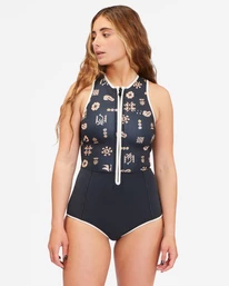 Best deal ✨ Billabong 1/1 Sol Sistah Shorty Spring Suit PARADISE STRIPE 🔥