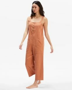 Hot Sale 🔔 Billabong Daydream Jumpsuit OFF BLACK 🤩 -Color of the season Shop abjwd00195 billabongw tof sd1 1