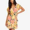 Cheap 🧨 Billabong Wrap And Roll Woven 👗 Dress RAIN DROP 🤩 -Color of the season Shop abjwd00247 billabongw mul frt1