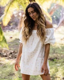 Discount 😀 Billabong On The Shore Babydoll Mini 👗 Dress NATURAL 🤩 -Color of the season Shop abjwd00350 billabongl nat frt1 1