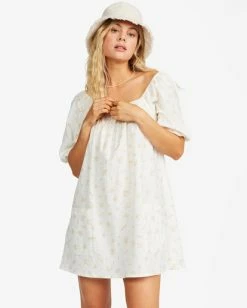Discount 😀 Billabong On The Shore Babydoll Mini 👗 Dress NATURAL 🤩 -Color of the season Shop abjwd00350 billabongw nat frt1 1