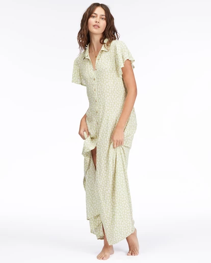 Brand new ๐ Billabong Garden Party Maxi ๐ Shirt ๐ Dress AGAVE โค๏ธ 10 Brand new ๐ Billabong Garden Party Maxi ๐ Shirt ๐ Dress AGAVE โค๏ธ - Image 8
