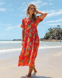 Best reviews of 🤩 Billabong True Romance Midi 👗 Dress TEA TREE 🔥