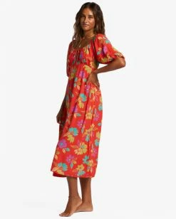 Best reviews of 🤩 Billabong True Romance Midi 👗 Dress TEA TREE 🔥 -Color of the season Shop abjwd00478 billabongw rne0 sd1 1