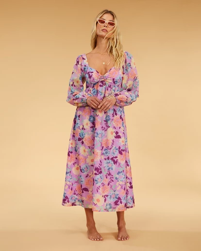 Cheapest ๐ฅ Billabong Salty Blonde Paradise Love Long Sleeve Midi ๐ Dress LOVIN LILAC โญ 9 Cheapest ๐ฅ Billabong Salty Blonde Paradise Love Long Sleeve Midi ๐ Dress LOVIN LILAC โญ - Image 7