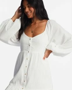 Cheap 🔥 Billabong Starry Skies Maxi 👗 Dress SALT CRYSTAL ✔️ -Color of the season Shop abjwd00527 billabongw scs dtl1 1