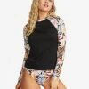 Best reviews of 💯 Billabong Postcards From Paradise Long Sleeve Rashguard BLACK PEBBLE 😉 -Color of the season Shop abjwr00156 billabongw bpb frt1