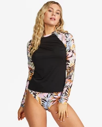 Best reviews of 💯 Billabong Postcards From Paradise Long Sleeve Rashguard BLACK PEBBLE 😉