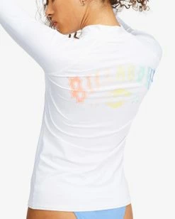 Top 10 😍 Billabong Core Mock Neck Long Sleeve Rashguard WHITE 🧨 -Color of the season Shop abjwr00169 billabongw wht dtl1 1