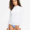 Top 10 😍 Billabong Core Mock Neck Long Sleeve Rashguard WHITE 🧨 -Color of the season Shop abjwr00169 billabongw wht frt1