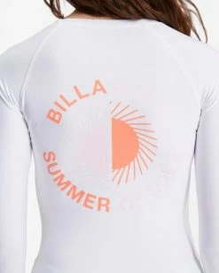 Buy ✔️ Billabong Sol Searcher Long Sleeve Rashguard WHITE ❤️ -Color of the season Shop abjwr00189 billabongw wht dtl2 1