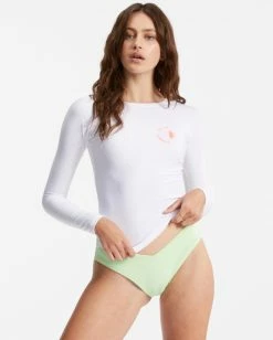 Buy ✔️ Billabong Sol Searcher Long Sleeve Rashguard WHITE ❤️ -Color of the season Shop abjwr00189 billabongw wht frt1 1