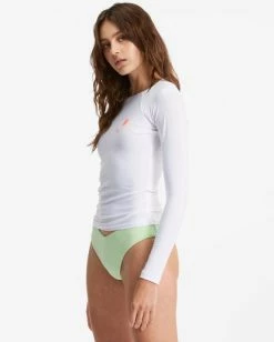 Buy ✔️ Billabong Sol Searcher Long Sleeve Rashguard WHITE ❤️ -Color of the season Shop abjwr00189 billabongw wht sd1 1