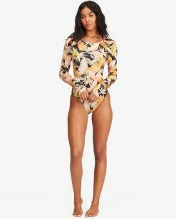 Hot Sale 😀 Billabong Wave Tribe Long Sleeve 🩱 Swimsuit JUNGLE NIGHT 🔔 -Color of the season Shop abjwr00204 billabongw kvd0 frt9 1
