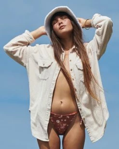 Cheapest 💯 Billabong So Stoked Cord Long Sleeve Top BUTTERMILK 😍 -Color of the season Shop abjwt00232 billabongl wbt0 frt1 1