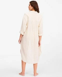 Best Sale π Billabong To The Sea Long Sleeve Button-Down Top NATURAL π 20 Best Sale π Billabong To The Sea Long Sleeve Button-Down Top NATURAL π -Color of the season Shop abjwt00273 billabongw nat bck1 1