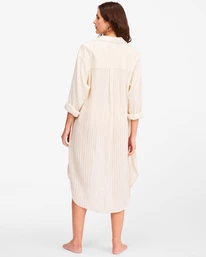 Best Sale π Billabong To The Sea Long Sleeve Button-Down Top NATURAL π 6 Best Sale π Billabong To The Sea Long Sleeve Button-Down Top NATURAL π - Image 4