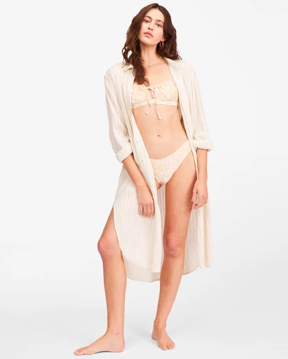 Best Sale π Billabong To The Sea Long Sleeve Button-Down Top NATURAL π 10 Best Sale π Billabong To The Sea Long Sleeve Button-Down Top NATURAL π - Image 8