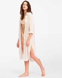 Best Sale π Billabong To The Sea Long Sleeve Button-Down Top NATURAL π 7 Best Sale π Billabong To The Sea Long Sleeve Button-Down Top NATURAL π - Image 5