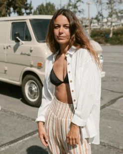 Outlet 🎁 Billabong In The Tide Long Sleeve 👕 Shirt SALT CRYSTAL 👍 -Color of the season Shop abjwt00381 billabongl scs frt1 1