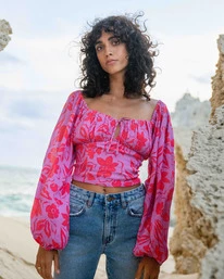 Deals ๐ฅฐ Billabong On Your Mind Crop Top BRIGHT ORCHID โ