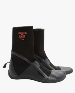 Buy 👍 Billabong 3 Synergy Hidden Split Toe Wetsuit 🥾 Boots BLACK 😍 -Color of the season Shop abjww00102 billabongw blk sd1 1