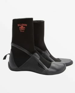 Outlet 🌟 Billabong 5 Synergy Hidden Split Toe Wetsuit 🥾 Boots BLACK ⌛ -Color of the season Shop abjww00103 billabongw blk sd1 1