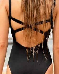 Cheap ✨ Billabong A/Div Strappy One Piece 🩱 Swimsuit BLACK 🤩 -Color of the season Shop abjx100159 billabongl blk frt2 1
