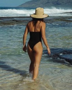 Hot Sale ✨ Billabong Sol Searcher Strapless One-Piece Swim BLACK PEBBLE 👏 -Color of the season Shop abjx100173 billabongl bpb frt2 1