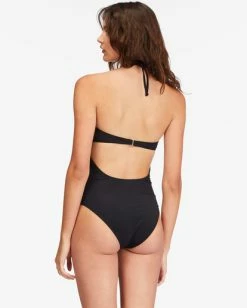 Best deal 🌟 Billabong Sol Searcher Cut-Out One-Piece 🩱 Swimsuit BLACK PEBBLE 👍 -Color of the season Shop abjx100182 billabongw bpb bck1 1