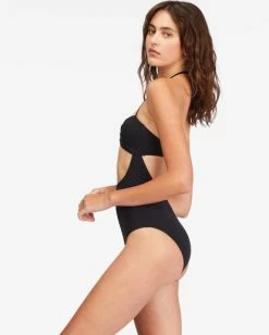 Best deal 🌟 Billabong Sol Searcher Cut-Out One-Piece 🩱 Swimsuit BLACK PEBBLE 👍 -Color of the season Shop abjx100182 billabongw bpb sd1 1