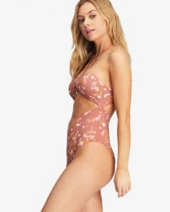 Cheap 🎁 Billabong Whisper To Me One-Piece 🩱 Swimsuit SWEET CHOCOLATE 🎁 -Color of the season Shop abjx100195 billabongw cnn0 sd1 1