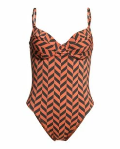 Best reviews of ✨ Billabong Cross Step One-Piece 🩱 Swimsuit BRICK ✔️ -Color of the season Shop abjx100203 billabongv brk frt1 1