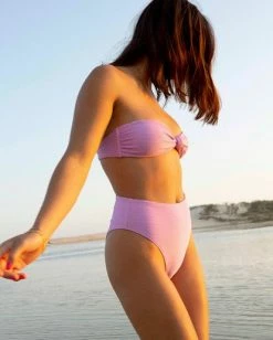 Hot Sale 🌟 Billabong Tanlines Lulu Bandeau 👙 Bikini Top LIT UP LILAC ⭐ -Color of the season Shop abjx300137 billabongl lul frt1 1