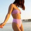 Hot Sale 🌟 Billabong Tanlines Lulu Bandeau 👙 Bikini Top LIT UP LILAC ⭐ -Color of the season Shop abjx300137 billabongl lul frt1