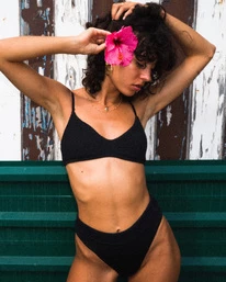 Promo 😉 Billabong 🌞 Summer High V-Neck Bralette 👙 Bikini Top MINT KISS ❤️