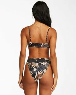 Discount 🔥 Billabong Safari Nights Reversible Skinny Mini Crop 👙 Bikini Top BLACK PEBBLE 😍 -Color of the season Shop abjx300297 billabongw bpb bck1 1