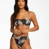 Discount 🔥 Billabong Safari Nights Reversible Skinny Mini Crop 👙 Bikini Top BLACK PEBBLE 😍 -Color of the season Shop abjx300297 billabongw bpb frt1