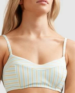 Best Sale 😀 Billabong Broadwalk D/DD Vintage Bralette 👙 Bikini Top PASTEL BLUE 🎁 -Color of the season Shop abjx300335 billabongw beh0 dtl1 1