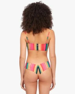 New ✔️ Billabong Stripes For Daze Bandeau 👙 Bikini Top MULTI 🎉 -Color of the season Shop abjx300388 billabongw mul bck1 1