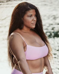 Cheapest 👏 Billabong Sol Searcher Square Bralette 👙 Bikini Top ORANGE CRUSH 🎁