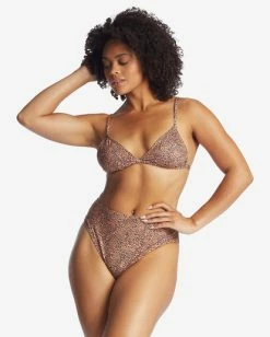 Wholesale 🔔 Billabong Hidden Shore Ceci Fixed Triangle 👙 Bikini Top TOFFEE ⌛ -Color of the season Shop abjx300416 billabongw tof top1 3
