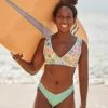 Best reviews of 🔔 Billabong Sweet Tropics Reversible Plunge 👙 Bikini Top MULTI 🌟 -Color of the season Shop abjx300429 billabongl mul frt1