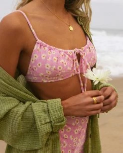 Discount 🤩 Billabong Daisy Craze Coco Bralette 👙 Bikini Top PINK LADY 😍 -Color of the season Shop abjx300439 billabongl mee0 frt1 1