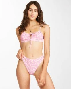 Discount 🤩 Billabong Daisy Craze Coco Bralette 👙 Bikini Top PINK LADY 😍 -Color of the season Shop abjx300439 billabongw mee0 frt1 1