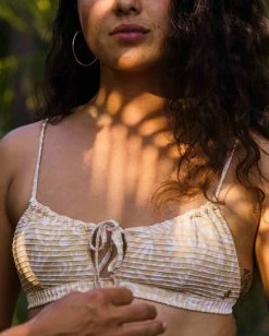 Coupon 😍 Billabong Sea Thru Me Coco Bralette 👙 Bikini Top DESERT SAND 🤩 -Color of the season Shop abjx300457 billabongl ded frt1 1