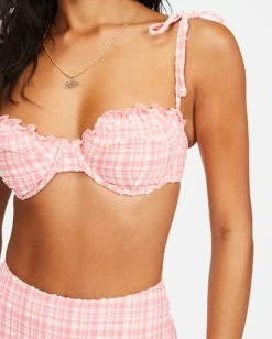 Coupon 🔥 Billabong Pink Tide Ruffle Underwire 👙 Bikini Top PINK SUNSET 🥰 -Color of the season Shop abjx300459 billabongw mfz0 dtl1 1