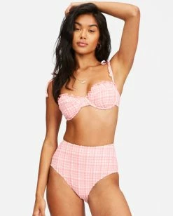 Coupon 🔥 Billabong Pink Tide Ruffle Underwire 👙 Bikini Top PINK SUNSET 🥰 -Color of the season Shop abjx300459 billabongw mfz0 frt1 1
