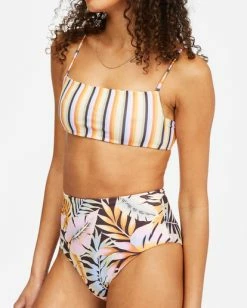 Cheapest ❤️ Billabong Postcards From Paradise Reversible Bralette 👙 Bikini Top MULTI 😀 -Color of the season Shop abjx300461 billabongw mul dtl1 1